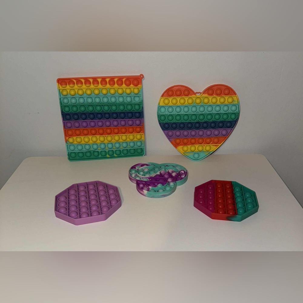 NEW Colorful Pop It Fidget Toy lot